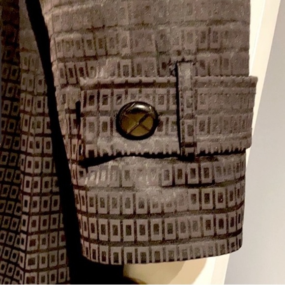 BLACK WOOL COAT w/ Removable Button in Wool Liner!!! Winter Coat! Four Season! - Picture 7 of 16